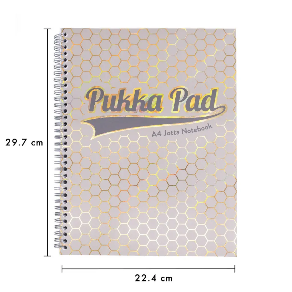 Pukka Haze Jotta Notepad A4+ Wirebound 200 Ruled Pages 80gsm Paper Assorted Colours (Pack 3) - 9865(AST)-HZE