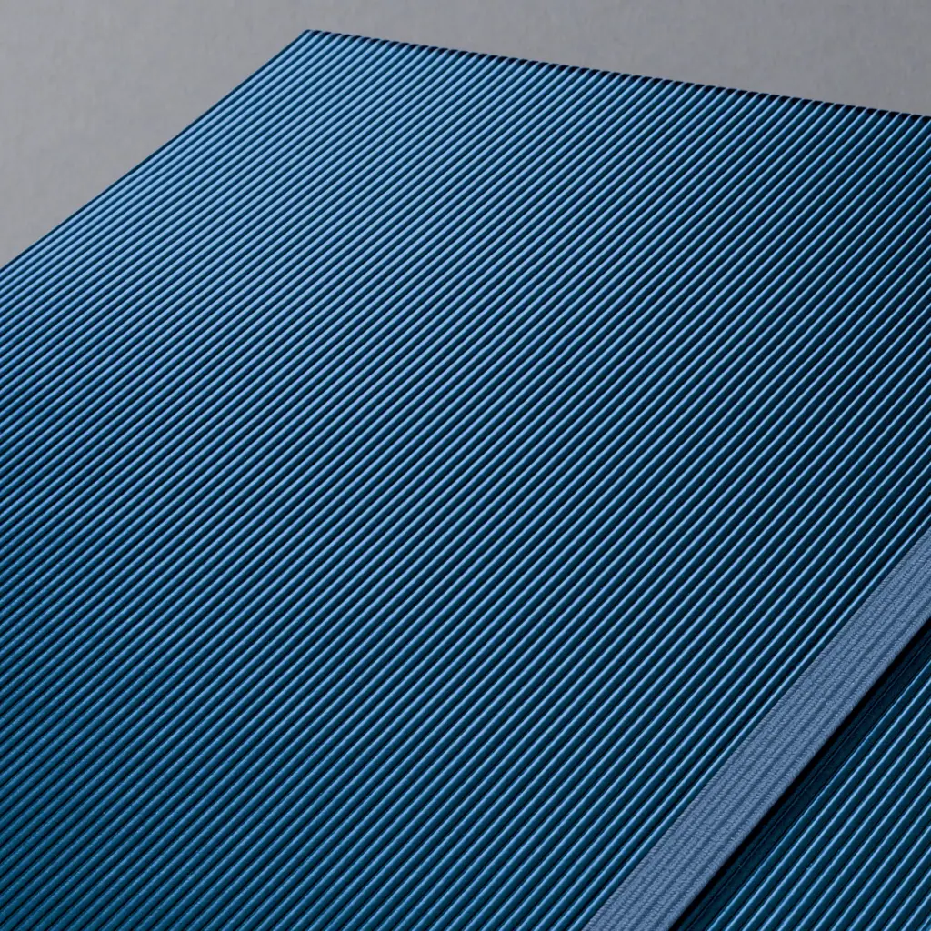 Sigel Conceptum Notebook A5 148x213x20mm Hardcover Softwave Surface 194 80gsm Ruled Pages With Pen Loop & Elastic Fastener Blue Metallic - CO403