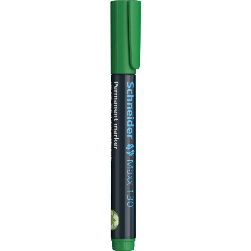 Schneider Maxx 130 Permanent Marker Bullet Tip 1mm-3mm Green (Pack 10) - 113004