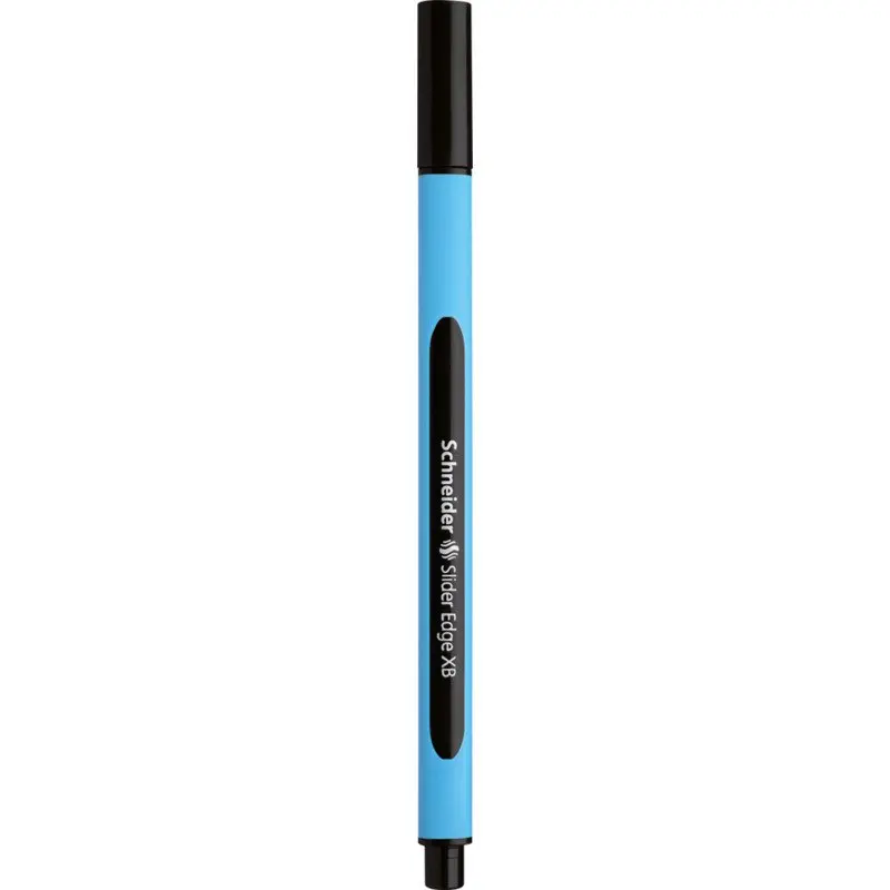 Schneider Slider Edge XB Ballpoint Pen Extra Broad Tip Black Ink with Rubberised Three Sided Barrel made of 83% Recycled Plastic (Pack 10) - 152201