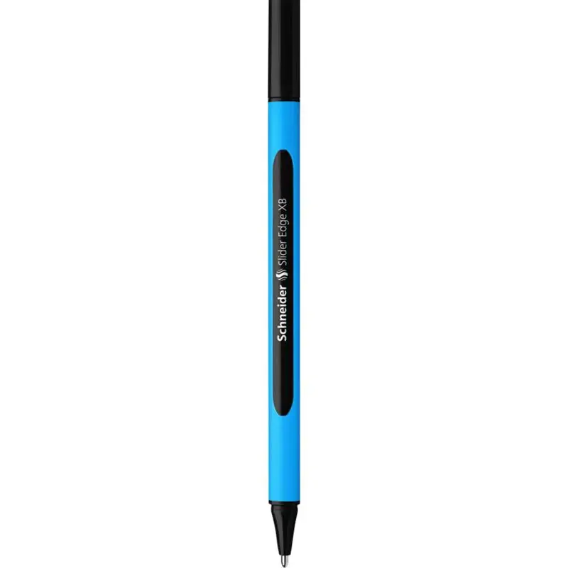 Schneider Slider Edge XB Ballpoint Pen Extra Broad Tip Black Ink with Rubberised Three Sided Barrel made of 83% Recycled Plastic (Pack 10) - 152201