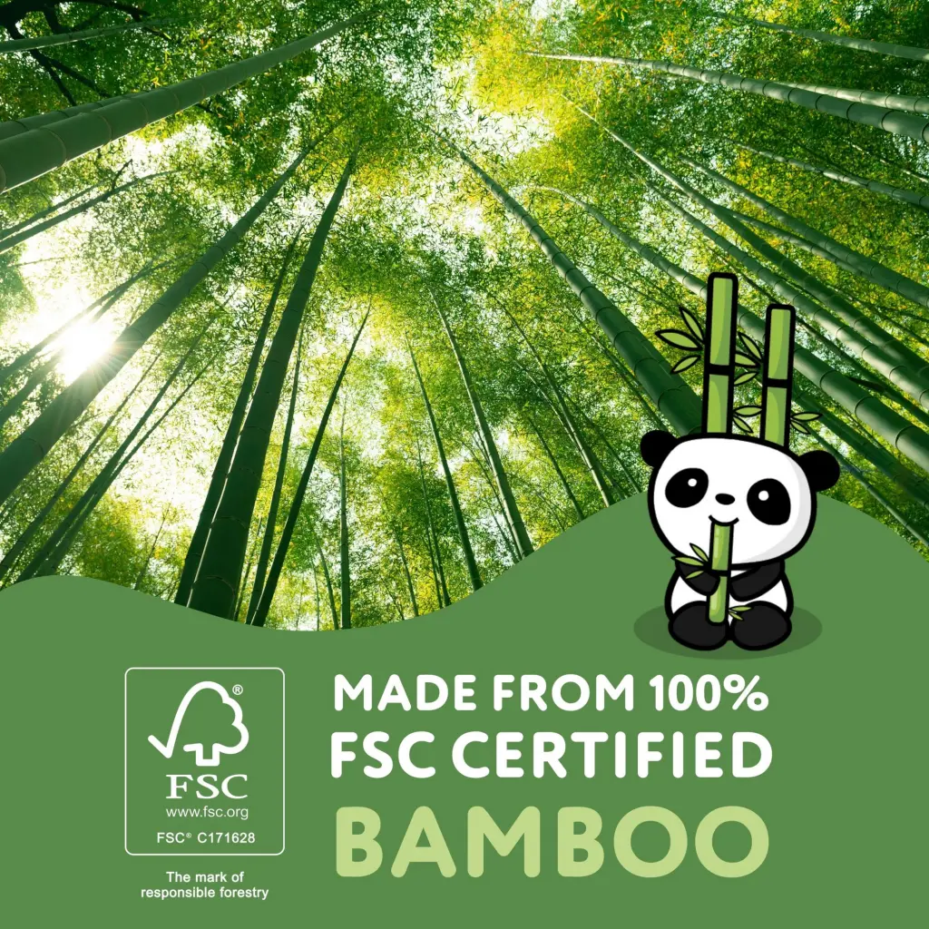 Cheeky Panda Sustainable Plastic-Free Bamboo Toilet Tissue 3 Ply 200 Sheets Per Roll (Pack 24) - PFTOILT24