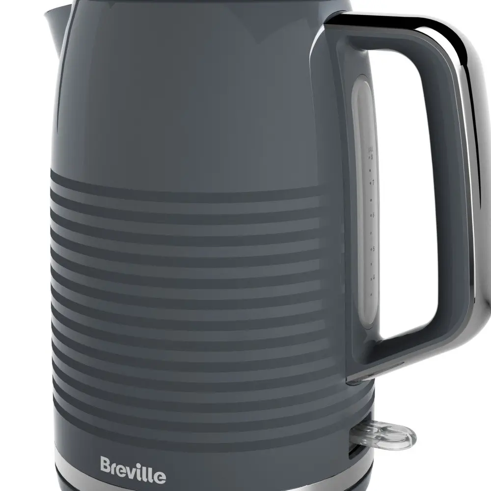 Breville Zen Electric 3kW Kettle 1.7L capacity Fast Boil Grey & Silver Chrome - VKT250