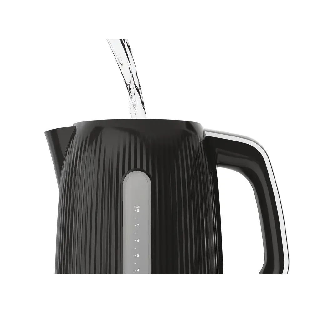 Breville Bold Electric 3kW Kettle 1.7L capacity Fast Boil Black Gloss & Silver Chrome  - VKT221