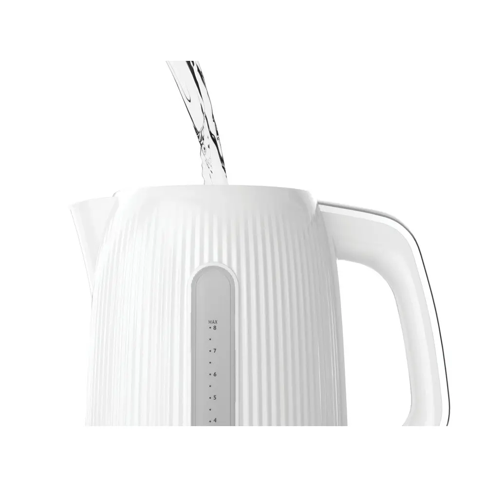 Breville Bold Electric 3kW Kettle 1.7L capacity Fast Boil White Gloss & Silver Chrome  - VKT257