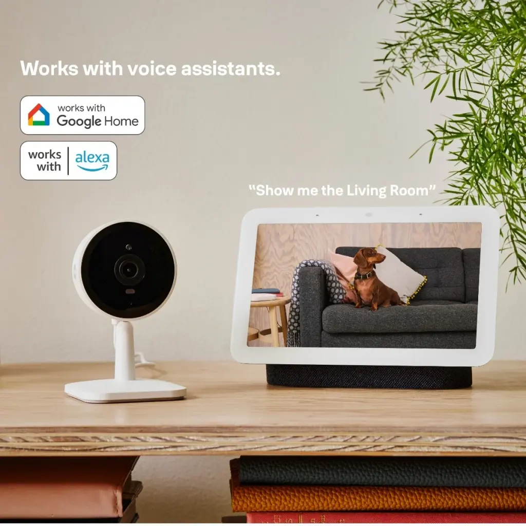 Yale Smart Indoor Camera - Full HD Live View and Two-Way Audio; Customisable Zone Detection and 6m Night Vision