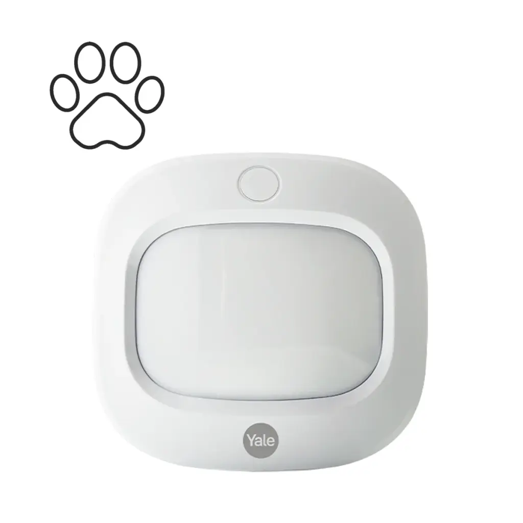 Yale Pet Friendly Motion Detector - Wireless; 200 Range; Intruder and Sync Alarm Accessory