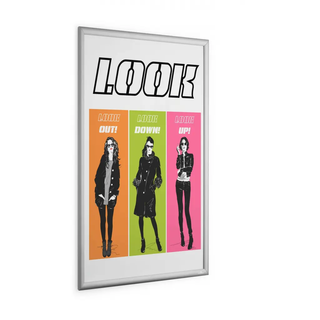 Durable Aluminium Snap Frame A1 Poster Frame Silver - 500923