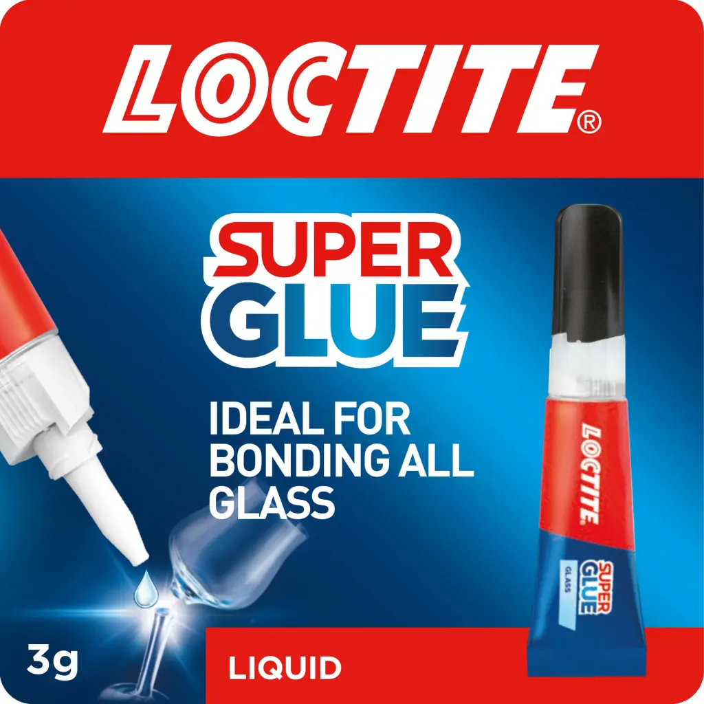 Loctite Glass Bond Super Glue 3g Transparent - 2979522