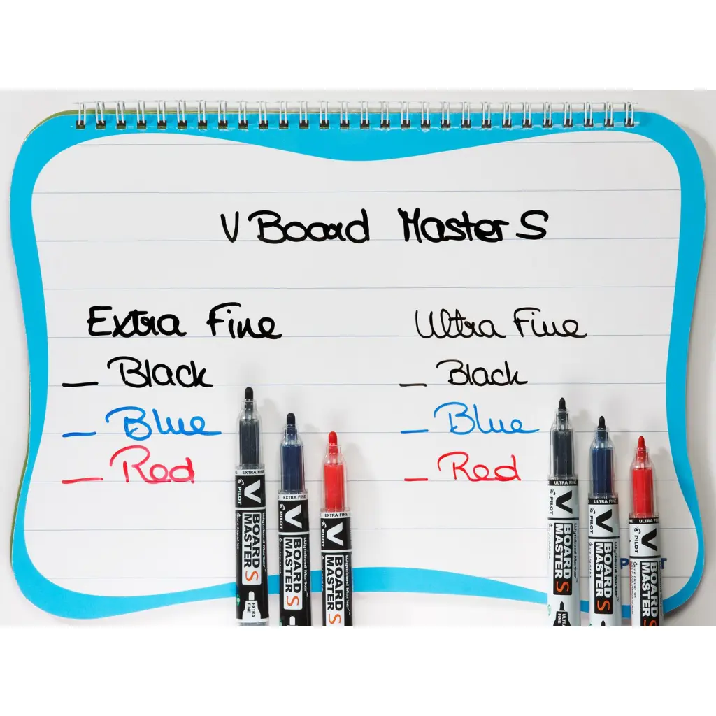 Pilot BeGreen V-Board Master Slim Drywipe Marker with Eraser Red (Pack 10) - 4902505512612