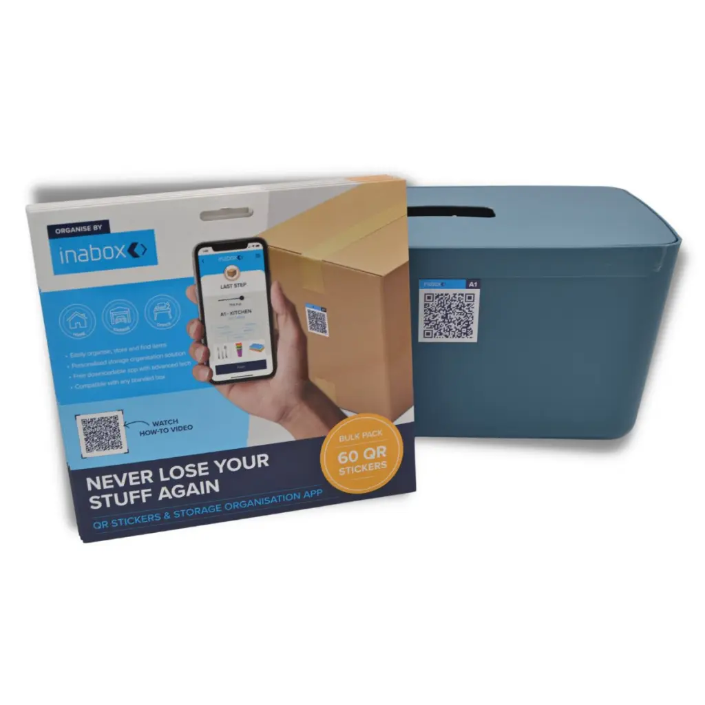 Inabox Organise By Inabox Pre-printed QR Stickers Storage Solution (Pack 60) - N70982