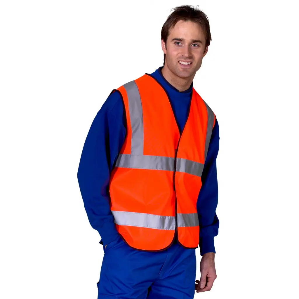 Beeswift High Visibility Vest EN ISO 20471 Saturn Orange Large (Pack 1) - WCENGORL