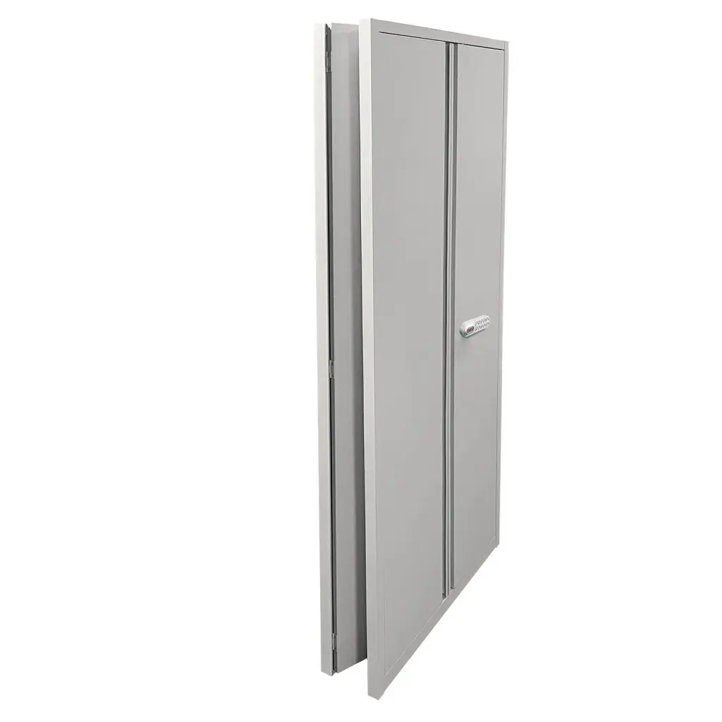 Phoenix SCF Series 2 Door 4 Shelf Steel Storage Cupboard With Electronic Lock Grey - SCF1891GGE