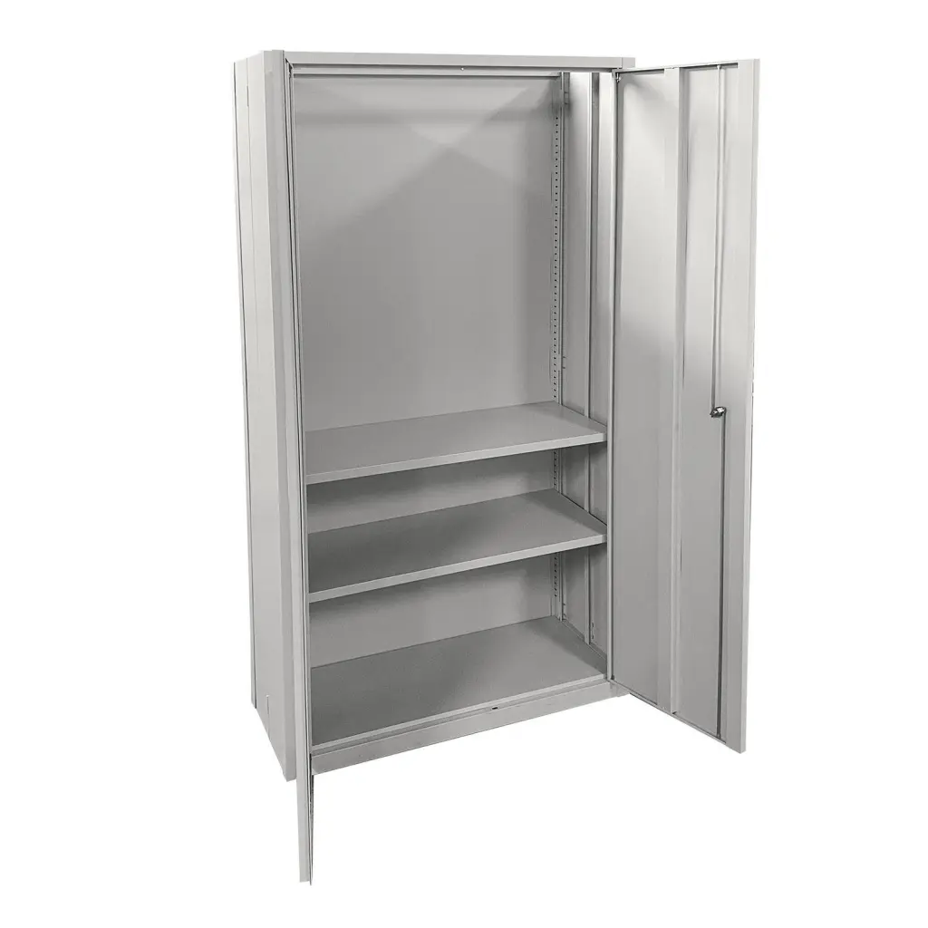 Phoenix SCF Series 2 Door 4 Shelf Steel Storage Cupboard With Electronic Lock Grey - SCF1891GGE