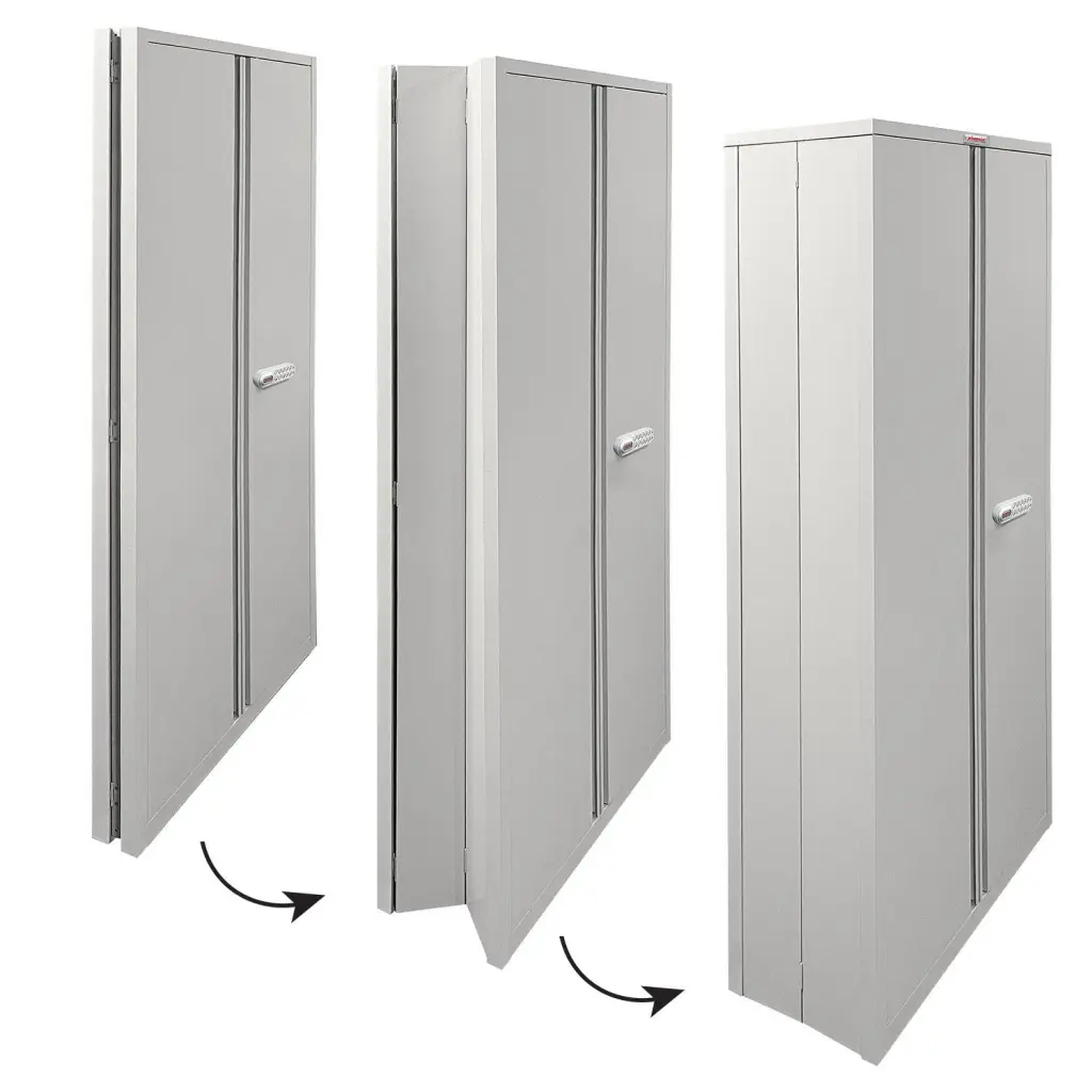 Phoenix SCF Series 2 Door 4 Shelf Steel Storage Cupboard With Electronic Lock Grey - SCF1891GGE