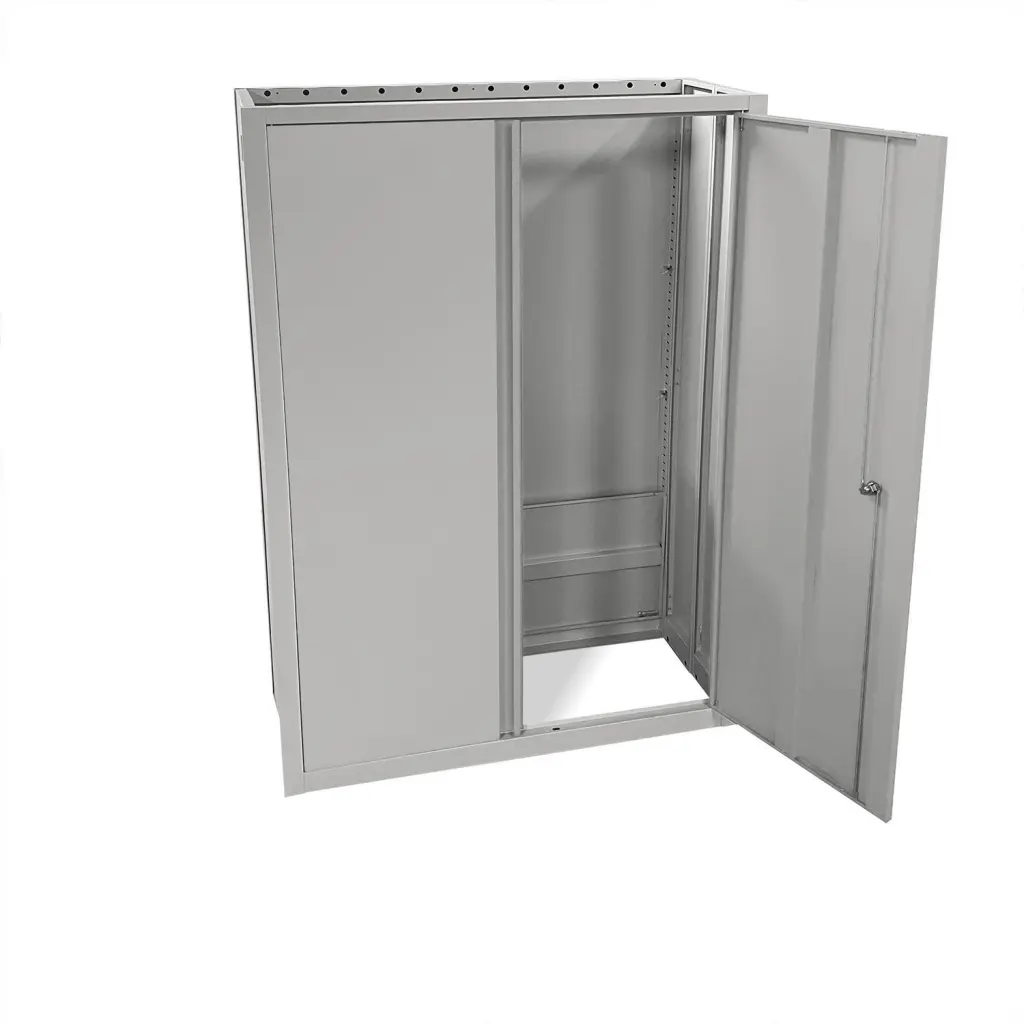 Phoenix SCF Series 2 Door 3 Shelf Steel Storage Cupboard With Electronic Lock Grey - SCF1491GGE