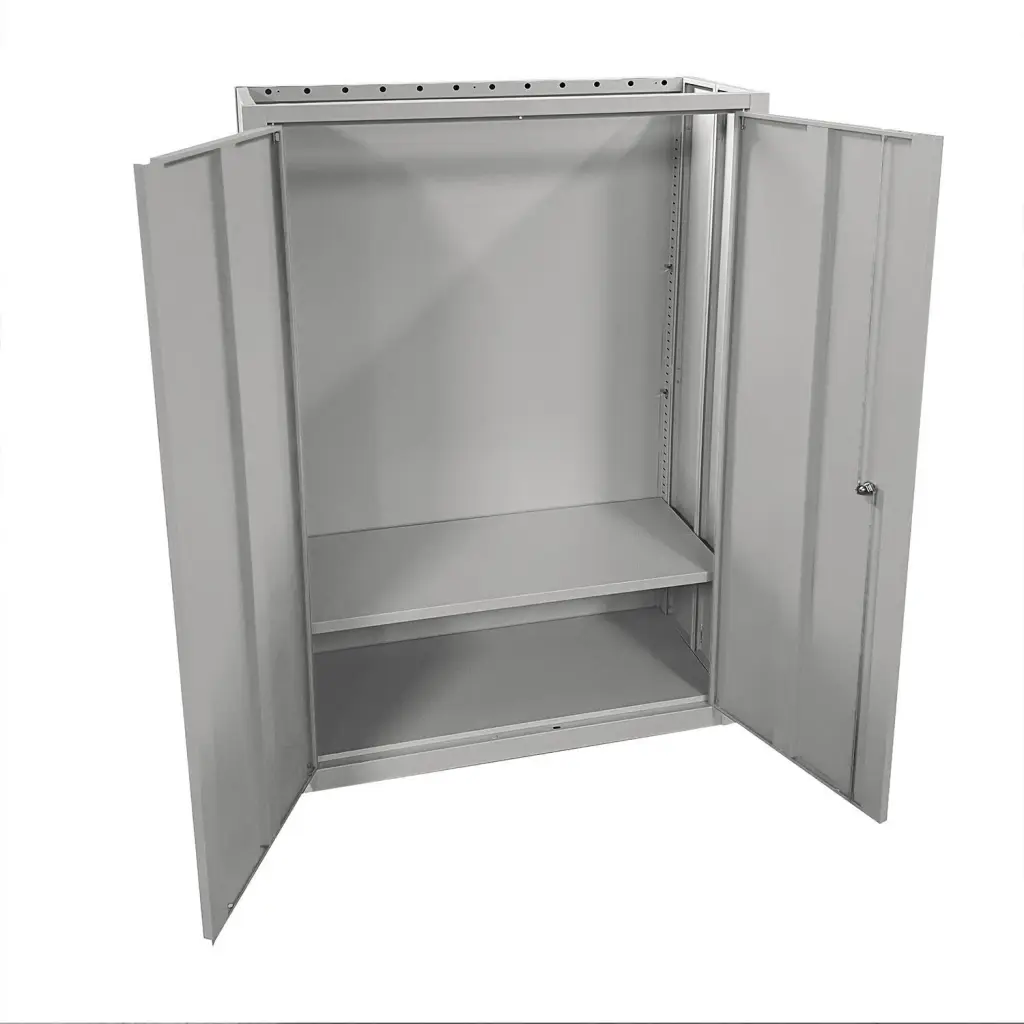 Phoenix SCF Series 2 Door 3 Shelf Steel Storage Cupboard With Electronic Lock Grey - SCF1491GGE