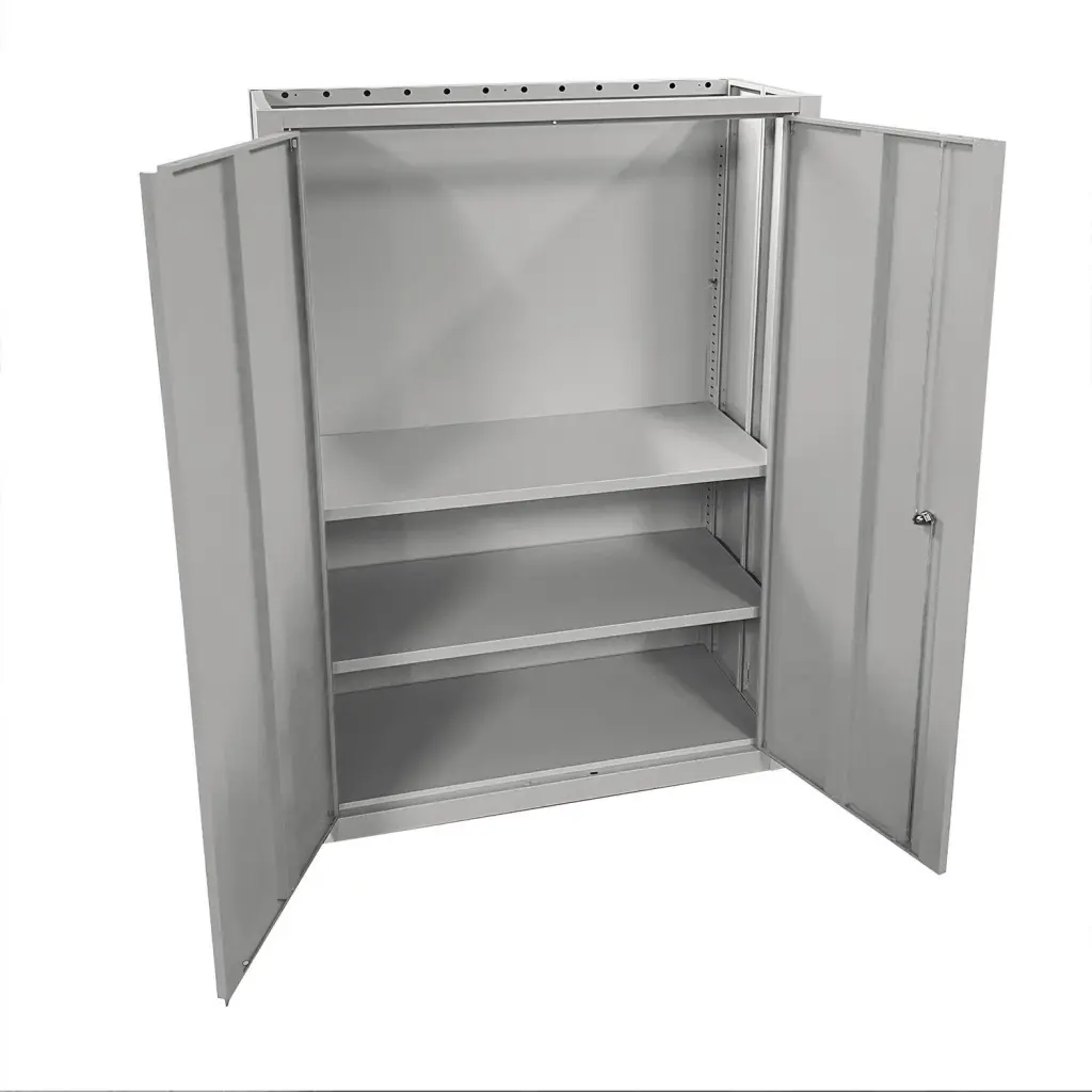 Phoenix SCF Series 2 Door 3 Shelf Steel Storage Cupboard With Electronic Lock Grey - SCF1491GGE