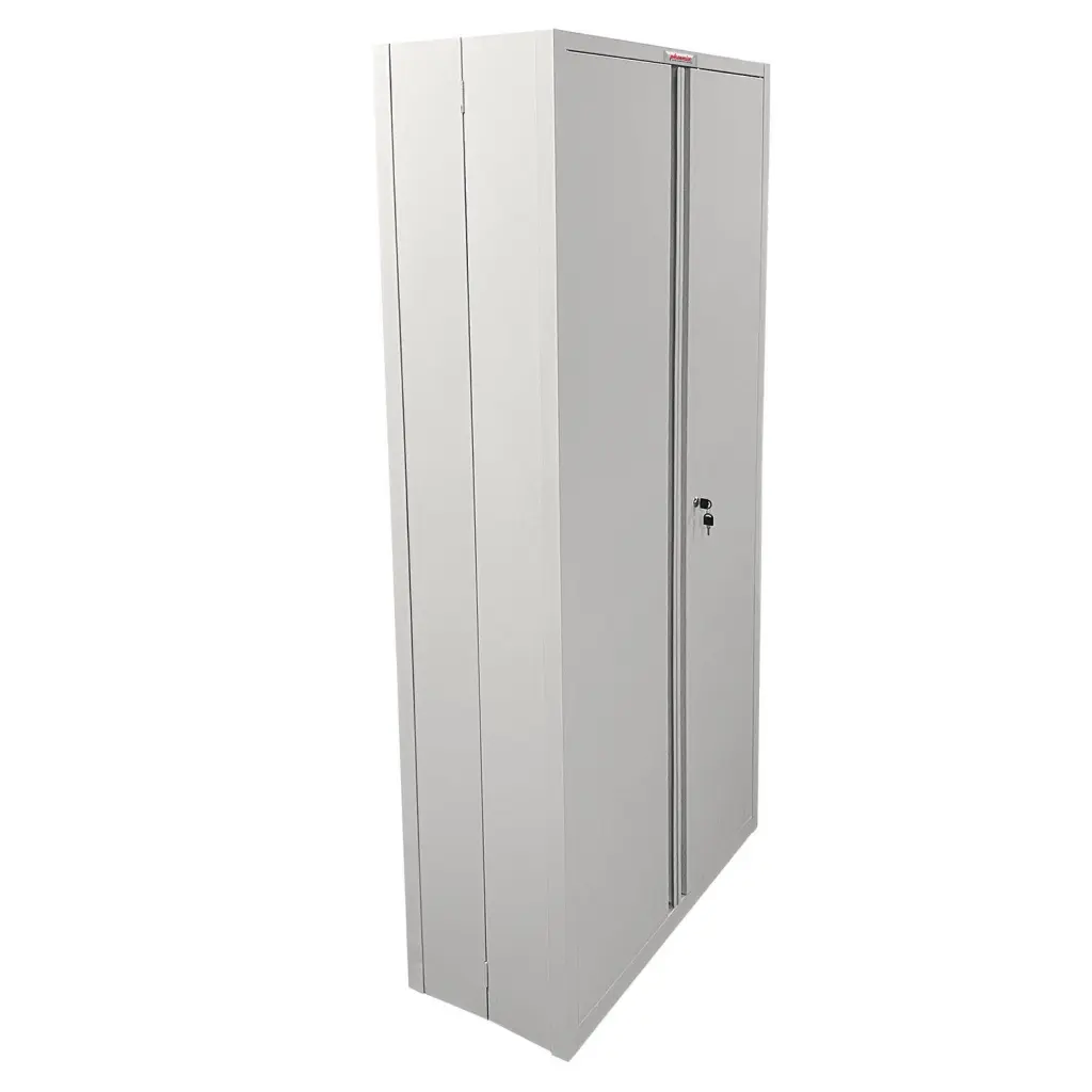 Phoenix SCF Series 2 Door 4 Shelf Steel Storage Cupboard With Key Lock Grey - SCF1891GGK