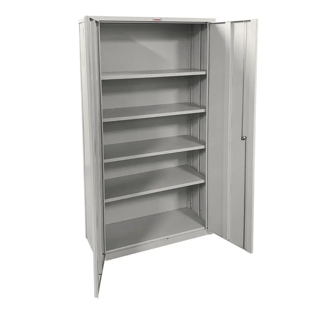 Phoenix SCF Series 2 Door 4 Shelf Steel Storage Cupboard With Key Lock Grey - SCF1891GGK