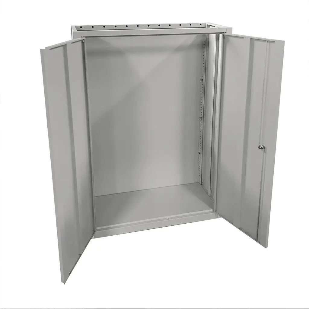 Phoenix SCF Series 2 Door 3 Shelf Steel Storage Cupboard With Key Lock Grey - SCF1491GGK