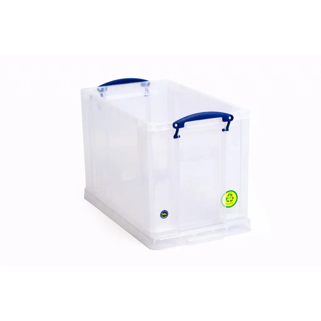 Really Useful Plastic Storage Box 24 Litre Clear - 24CCB