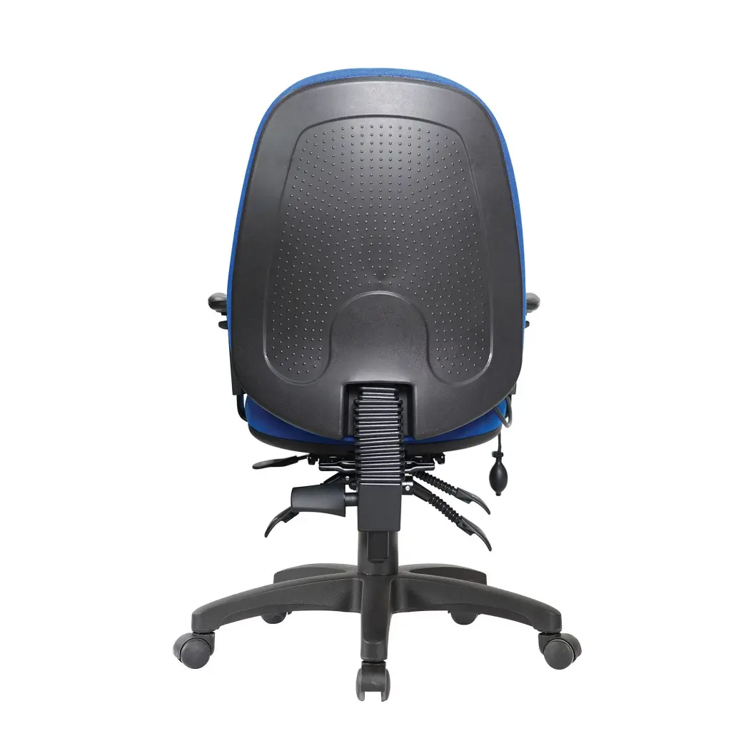 Nautilus Designs Harrison High Back Operator Office Chair With Height Adjustable Back and Arms Blue - BCF/K384/BL