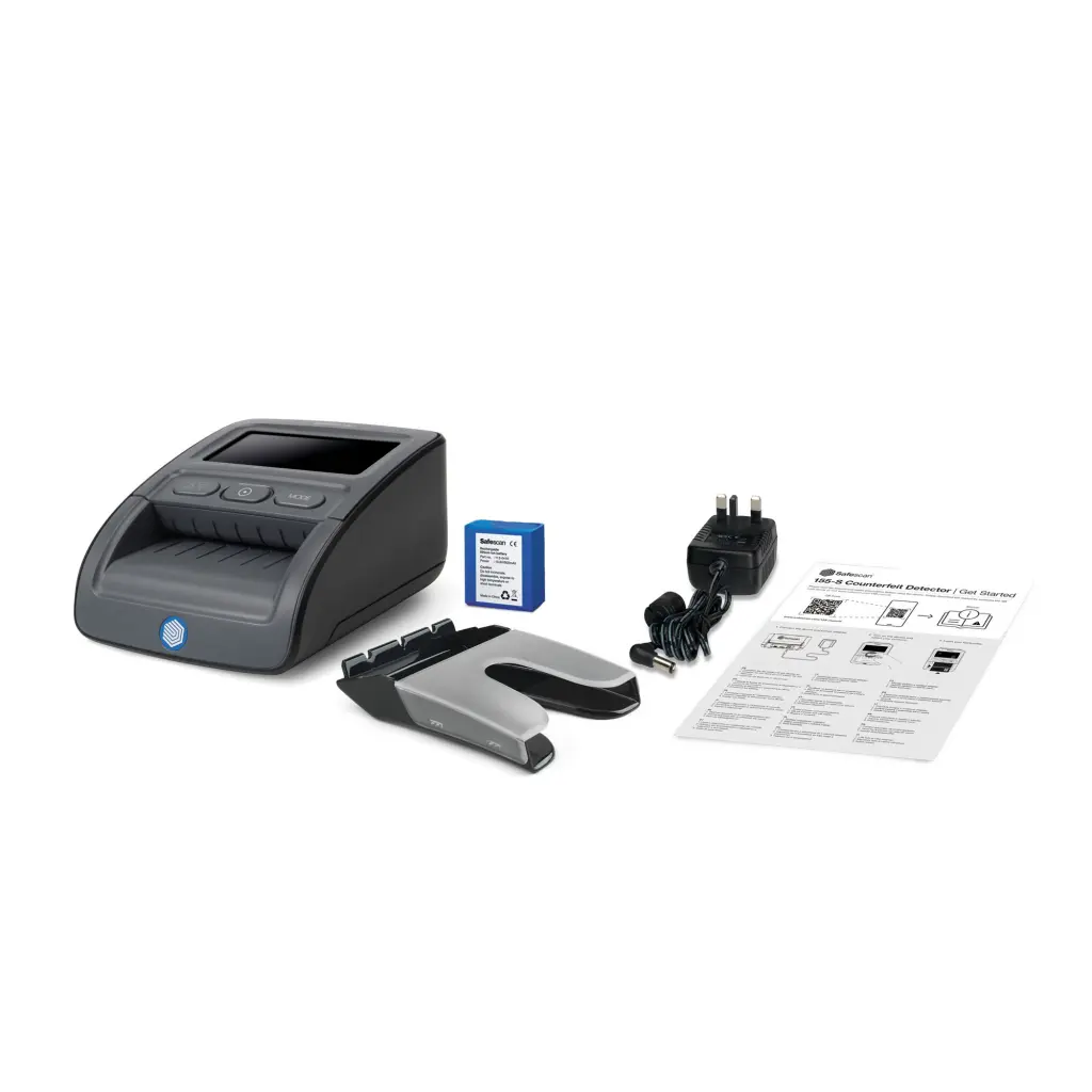 Safescan 155-s Automatic Counterfeit Detector Complete Bundle 155-S Battery LB105 & Stacker RS-100 - 112-0736