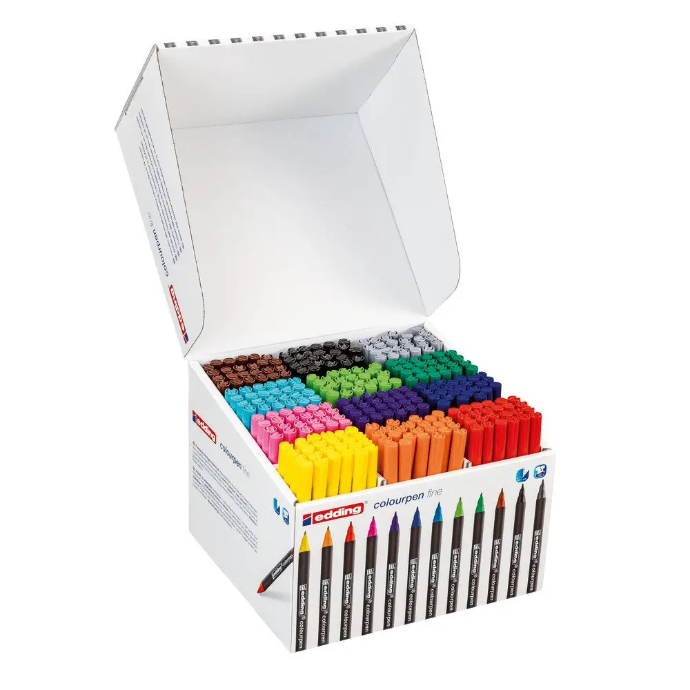 edding Colour Pen Fine Assorted Colours Classpack (Pack 288) - 4-51912