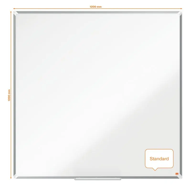 Nobo Premium Plus Steel Magnetic Whiteboard 1200x1200mm - 1915157