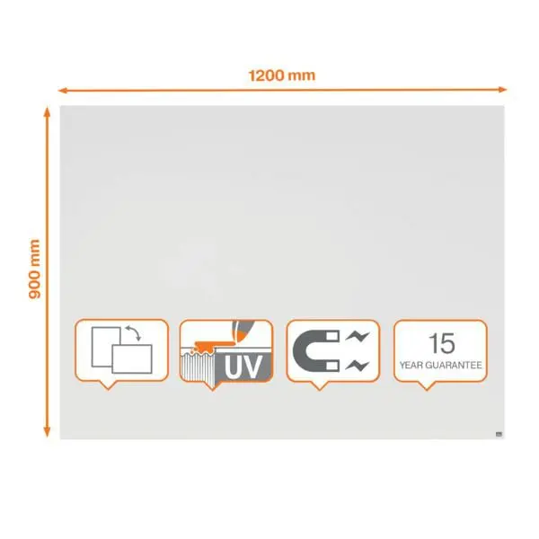 Nobo Infinity Frameless Magnetic Whiteboard 1200x900mm - 1915715