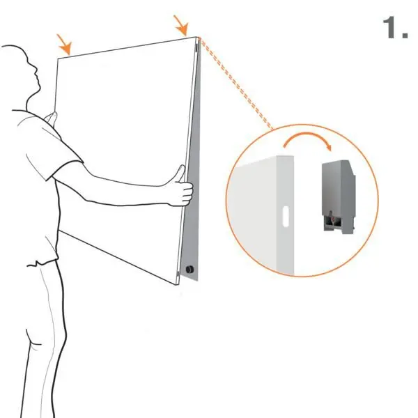 Nobo Infinity Frameless Magnetic Whiteboard 1200x900mm - 1915715