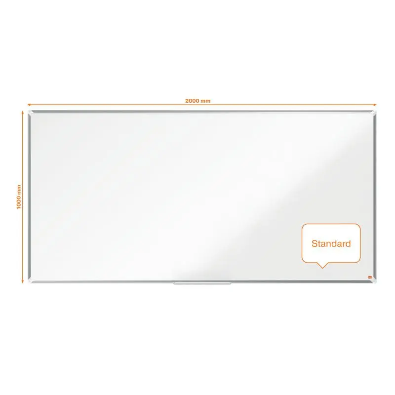 Nobo Premium Plus Steel Magnetic Whiteboard 2000x1000mm - 1915162