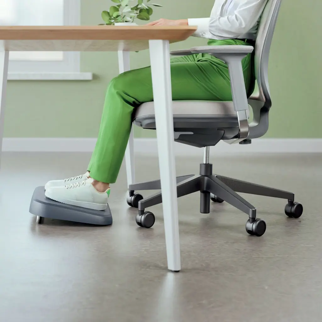 Leitz Ergo Adjustable Desk Footrest - Made From 80% Recycled Plastic - 65460089