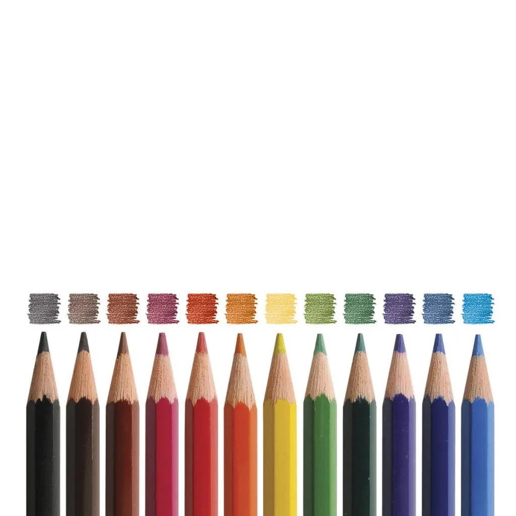 Re:create Treesaver Colouring Pencils Assorted Colours (Pack 12) - TREE12COL