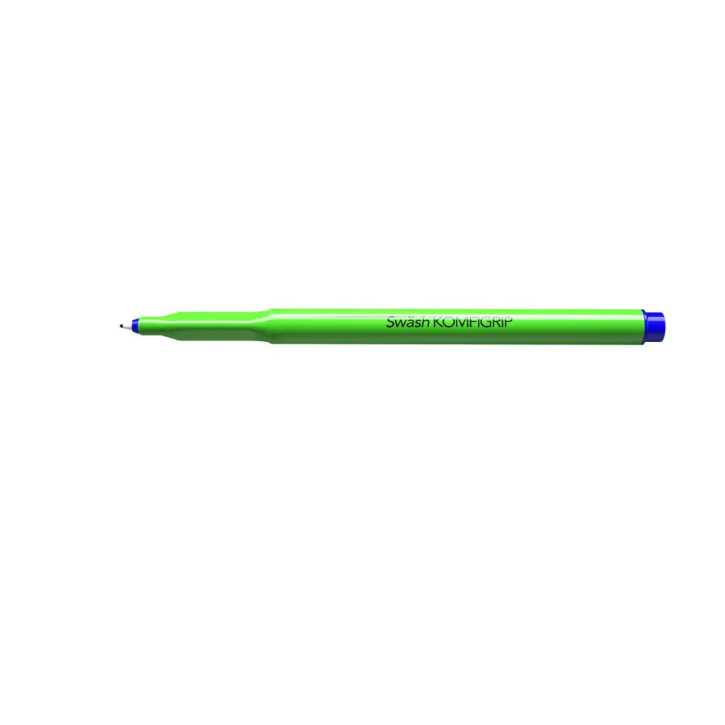 Swash KOMFIGRIP Triangular Grip Handwriting Pens for left or right handed Blue (Pack 300) - THW300BU