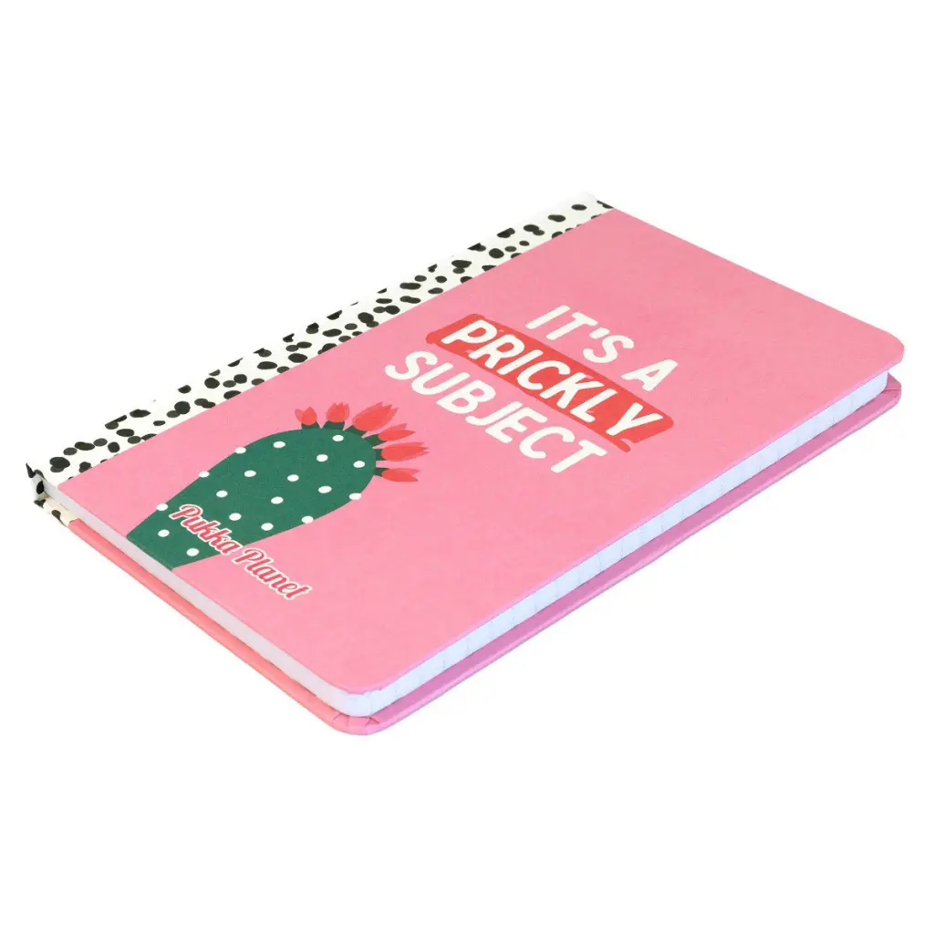 Pukka Planet Casebound Notebook 134 x 215mm 192 8mm Ruled 90gsm Pages Its a Prickly Subject - 9764-SPP