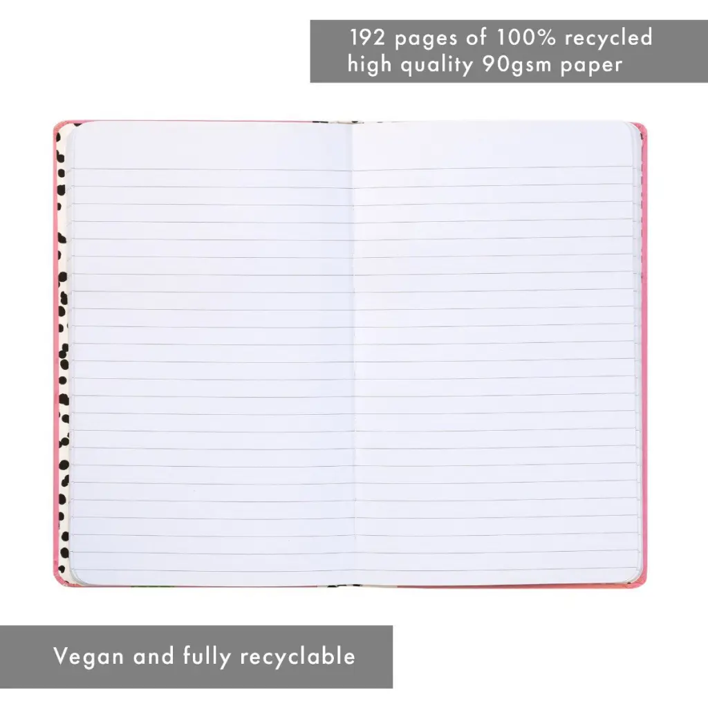 Pukka Planet Casebound Notebook 134 x 215mm 192 8mm Ruled 90gsm Pages Its a Prickly Subject - 9764-SPP