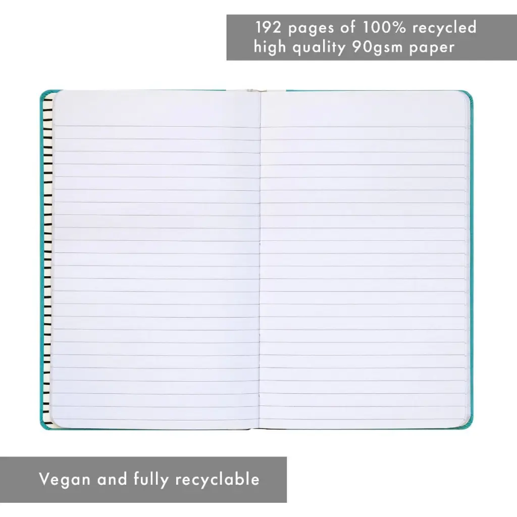 Pukka Planet Casebound Notebook 134 x 215mm 192 8mm Ruled 90gsm Pages There Is No Planet B - 9703-SPP