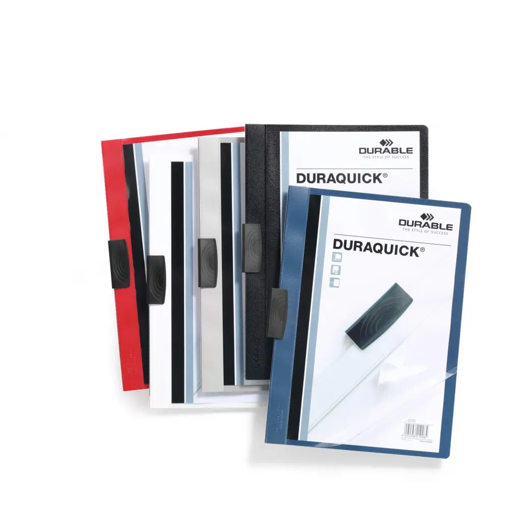 Durable DuraQuick 20 A4 Clip Folder Black PK20 - 227008 - 227001