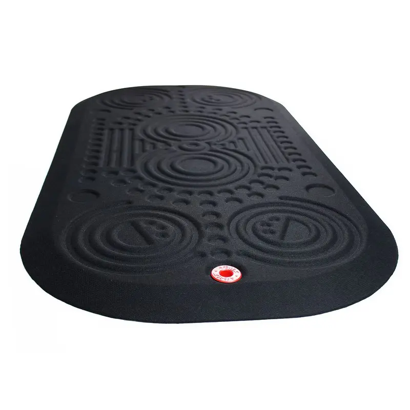 Floortex AFS-TEX 2001 Anti-fatigue Ergonomic Floor Mat For Sit Stand Desks/Workstations Anti-microbial 50x100cm Black - UFCA32039XBM