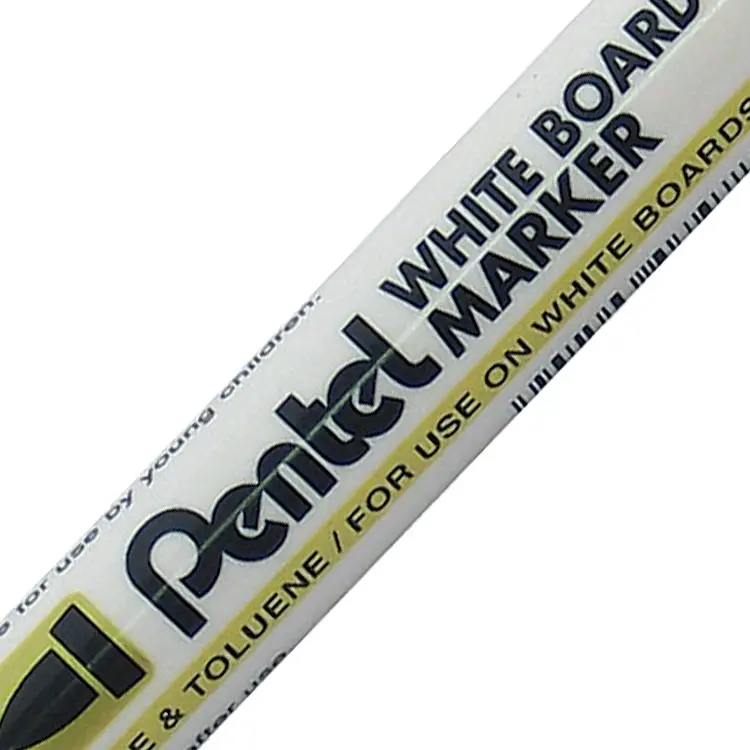 Pentel Everyday Drywipe Marker Bullet Tip 4.2mm Line width 2.1mm Black (Pack 12) - MW85-AE