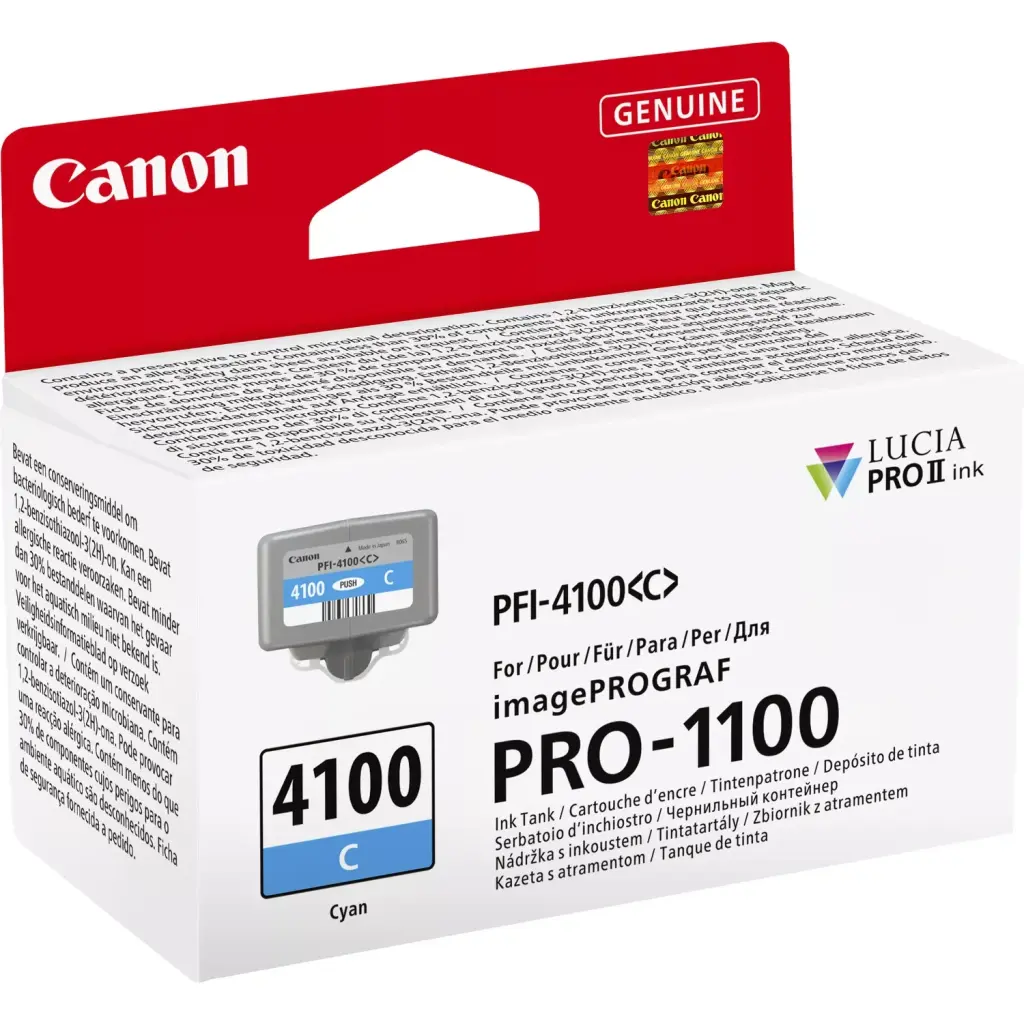 Canon PFI-4100 Cyan Ink - 6778C001