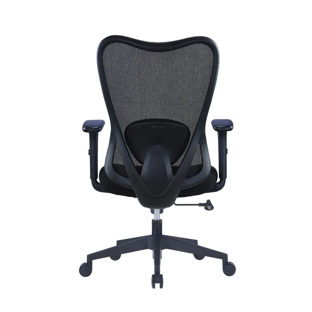 Nautilus Designs Zephyr High Back Mesh Ergonomic Task Operator Office Chair With Height Adjustable Arms Black - BCM/J375/BK