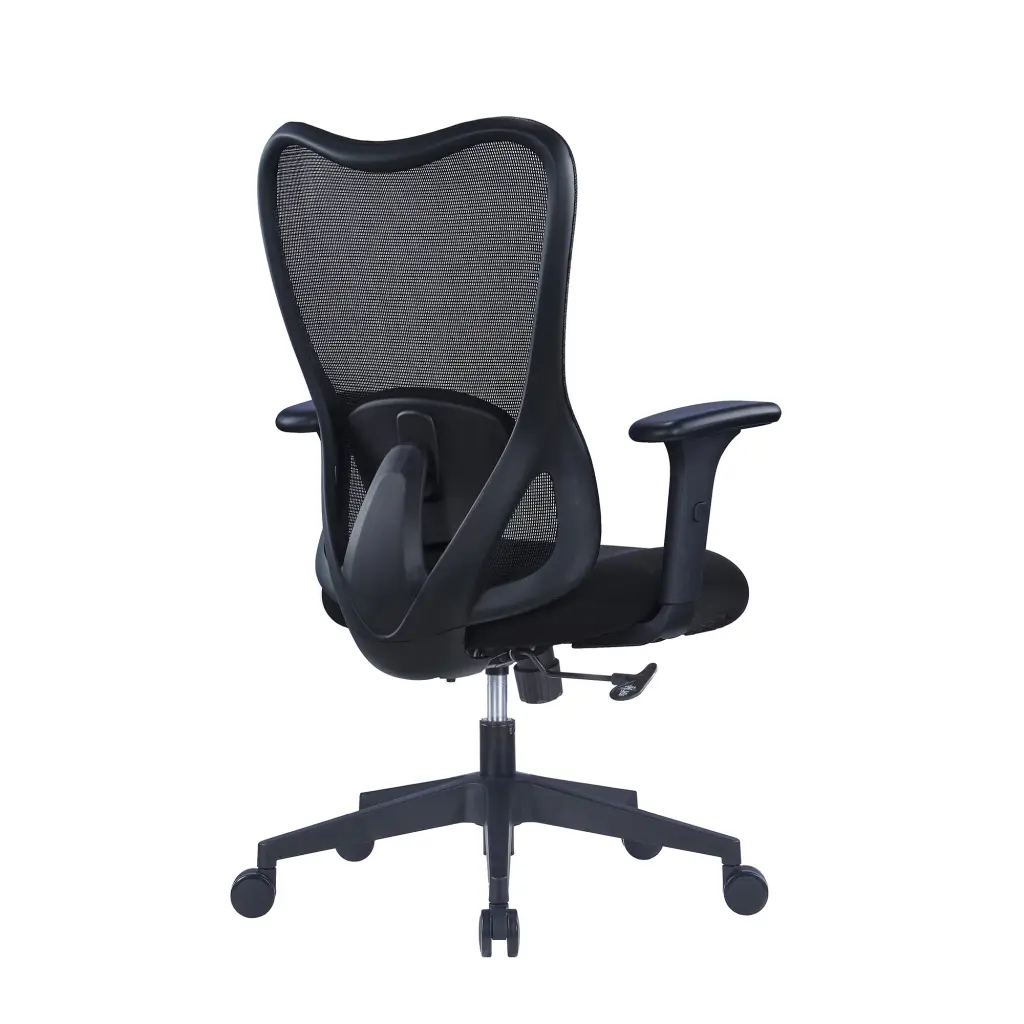 Nautilus Designs Zephyr High Back Mesh Ergonomic Task Operator Office Chair With Height Adjustable Arms Black - BCM/J375/BK