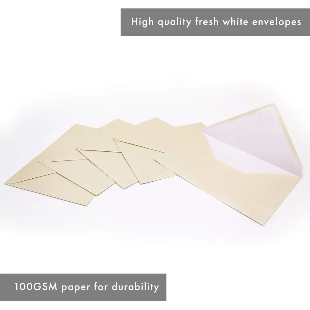 Pukka Post & Packaging Envelopes C6 Fresh White Gummed 100gsm 114mmx162mm (Pack 25) - 9067-ENV