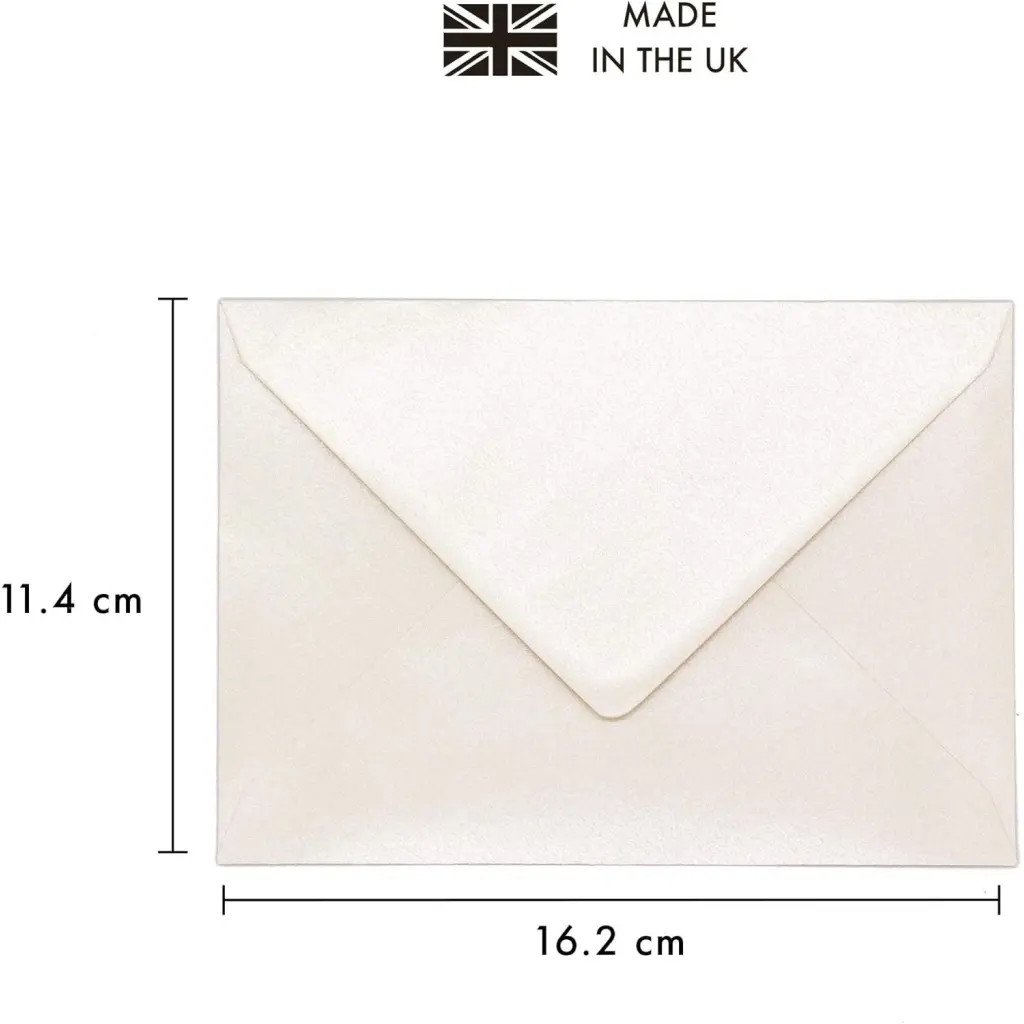 Pukka Post & Packaging Envelopes C6 Fresh White Gummed 100gsm 114mmx162mm (Pack 25) - 9067-ENV