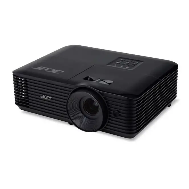 Acer X129H DLP 4800 ANSI Lumens 1024 x 768 XGA 3D Ready HDMI VGA USB-A Black Projector