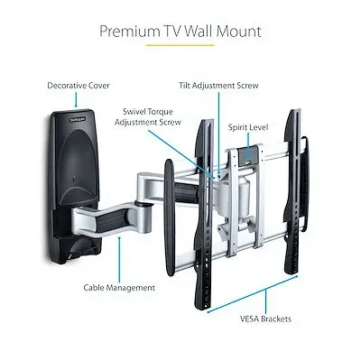 StarTech.com Articulating TV Wall Mount VESA Wall Mount supports 26 to 65 inch screens