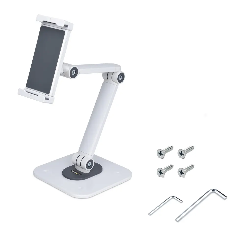 StarTech.com Adjustable Articulating Tablet Stand for Tablets up to 12.9 Inches with a width of 5 to 8.9 Inches